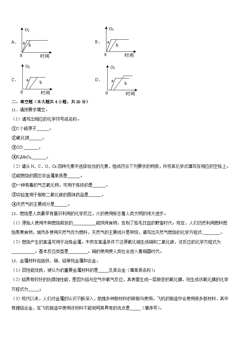 浙江省湖州市吴兴区十校联考2023-2024学年九年级化学第一学期期末学业水平测试模拟试题含答案第3页