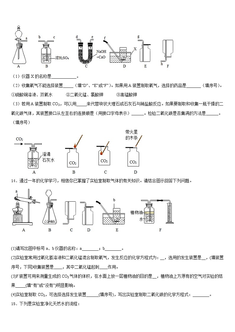 湖北省黄冈市2023-2024学年九上化学期末学业质量监测模拟试题含答案第3页
