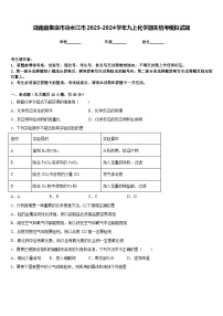 湖南省娄底市冷水江市2023-2024学年九上化学期末统考模拟试题含答案