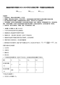 湖南省岳阳市岳阳县2023-2024学年九年级化学第一学期期末监测模拟试题含答案