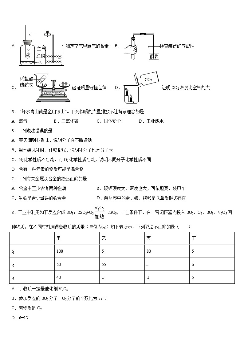 湖南省娄底市娄星区2023-2024学年化学九年级第一学期期末检测试题含答案02