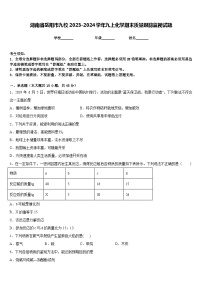 湖南省岳阳市九校2023-2024学年九上化学期末质量跟踪监视试题含答案