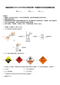 湖南省常德市2023-2024学年九年级化学第一学期期末学业质量监测模拟试题含答案