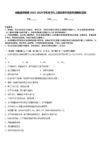 湖南省邵阳县2023-2024学年化学九上期末教学质量检测模拟试题含答案