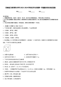 甘肃省兰州市第九中学2023-2024学年化学九年级第一学期期末综合测试试题含答案