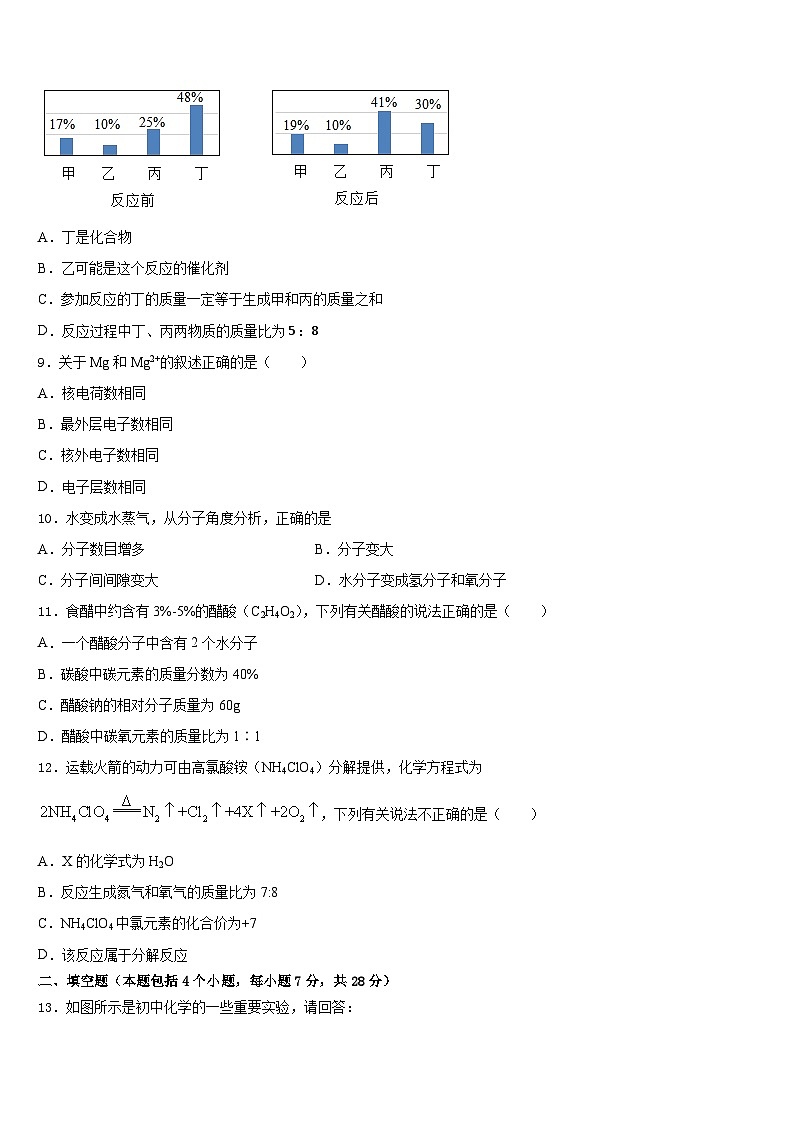 福建省莆田市仙游县2023-2024学年九上化学期末监测模拟试题含答案03