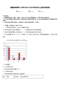 福建省泉州第十六中学2023-2024学年化学九上期末检测试题含答案