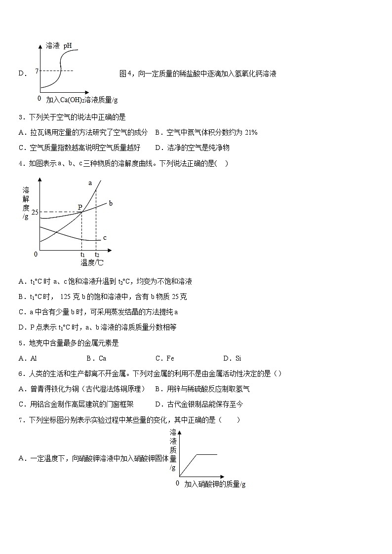 贵州省六盘水市第二十中学2023-2024学年化学九上期末教学质量检测模拟试题含答案02