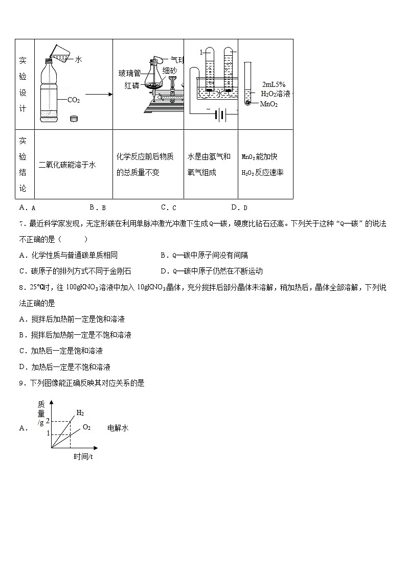 莱芜市重点中学2023-2024学年九上化学期末联考试题含答案02