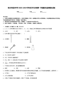 铜川市重点中学2023-2024学年化学九年级第一学期期末监测模拟试题含答案