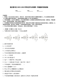 重庆綦江区2023-2024学年化学九年级第一学期期末检测试题含答案