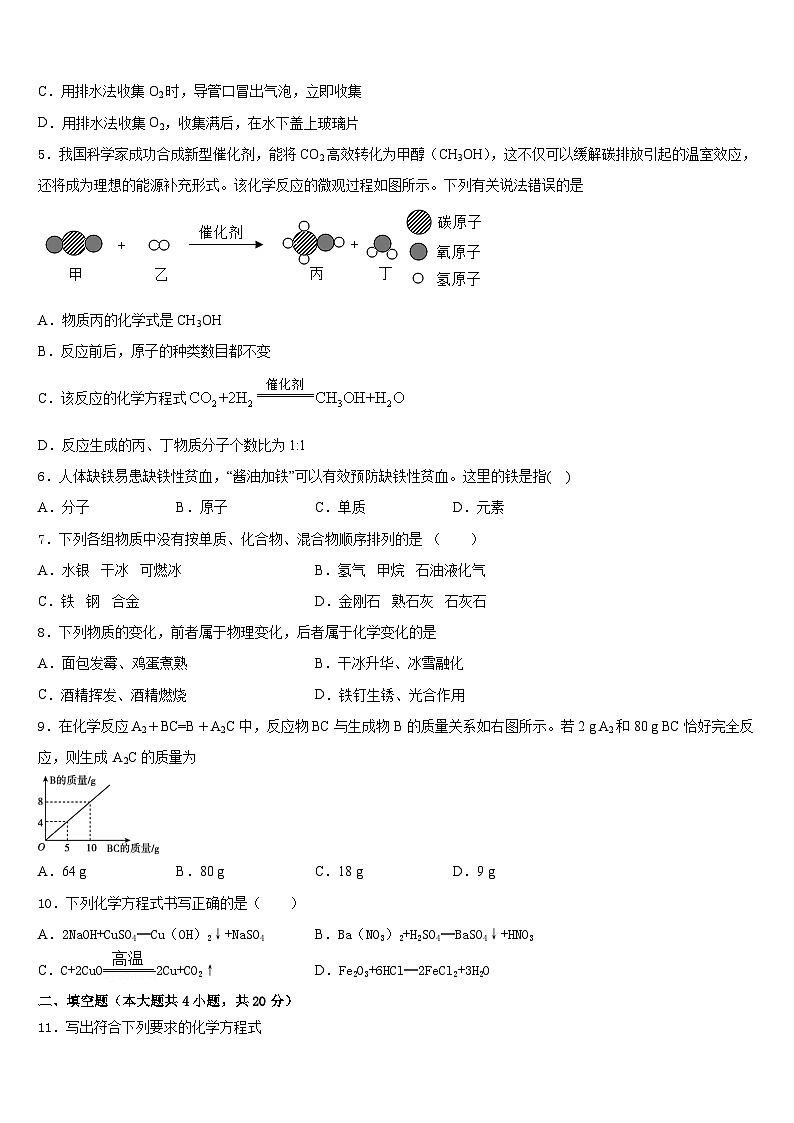 陕西省宝鸡市眉县营头中学2023-2024学年化学九上期末考试试题含答案第2页