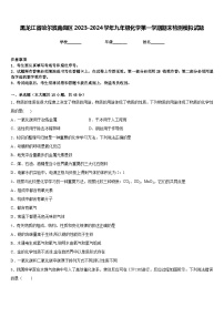 黑龙江省哈尔滨南岗区2023-2024学年九年级化学第一学期期末检测模拟试题含答案