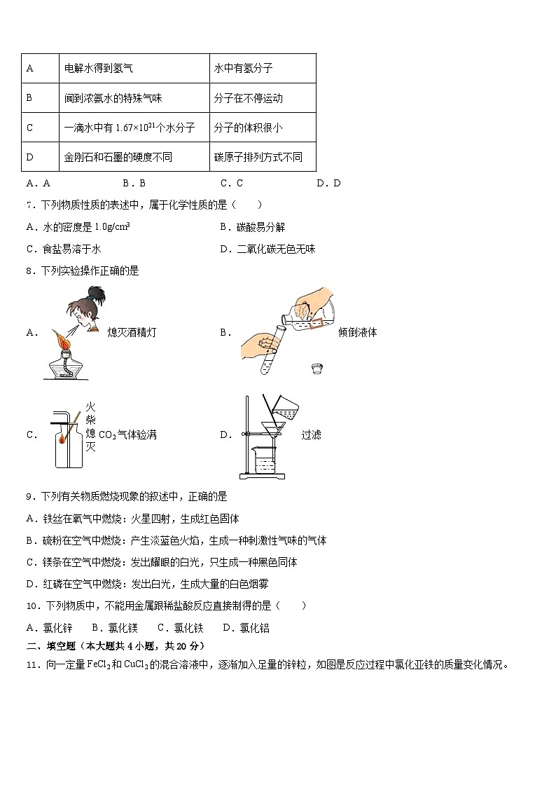 鸡西市重点中学2023-2024学年九上化学期末达标检测模拟试题含答案第2页