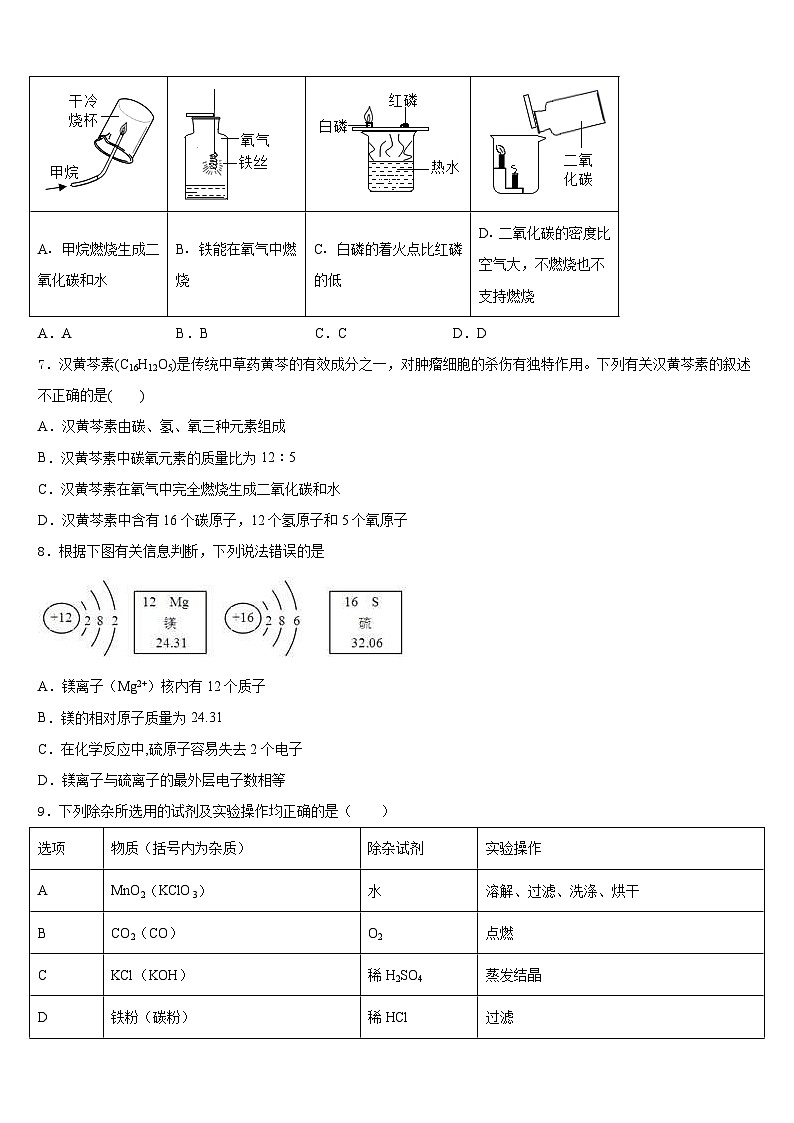 陕西省延安市洛川县2023-2024学年九年级化学第一学期期末学业水平测试试题含答案第2页