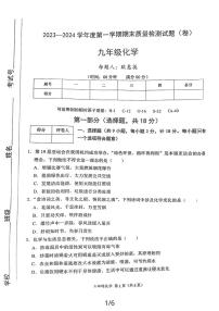 陕西省宝鸡市陈仓区2023-2024学年九年级上学期期末质量检测化学试题