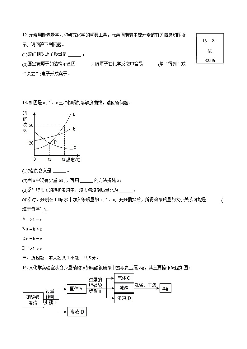 2022-2023学年吉林省白山市靖宇七中九年级（上）期末化学试卷（含详细答案解析）03