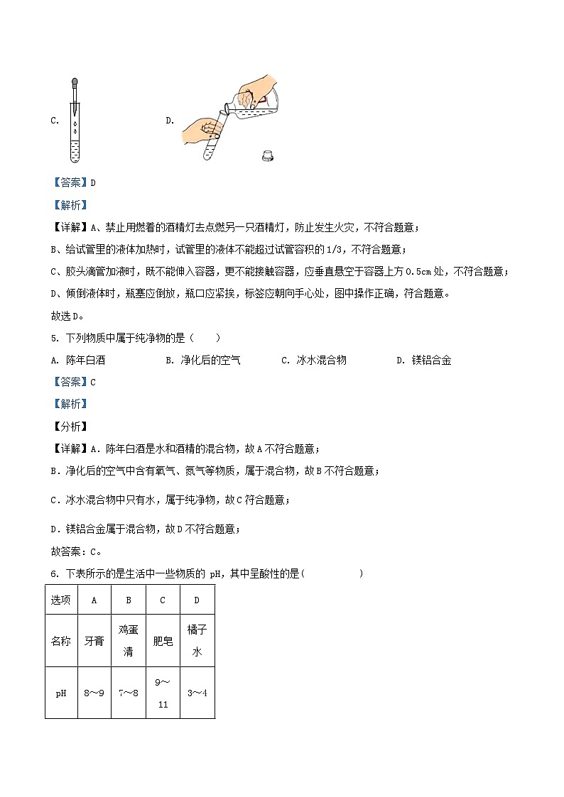 2022-2023学年天津市宝坻区九年级上学期化学期末试题及答案第2页