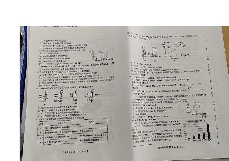 山东省潍坊市昌邑市2023-2024学年九年级上学期1月期末化学试题第2页