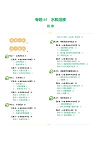 专题05+水和溶液（讲义）-2024年中考化学一轮复习讲练测（全国通用）