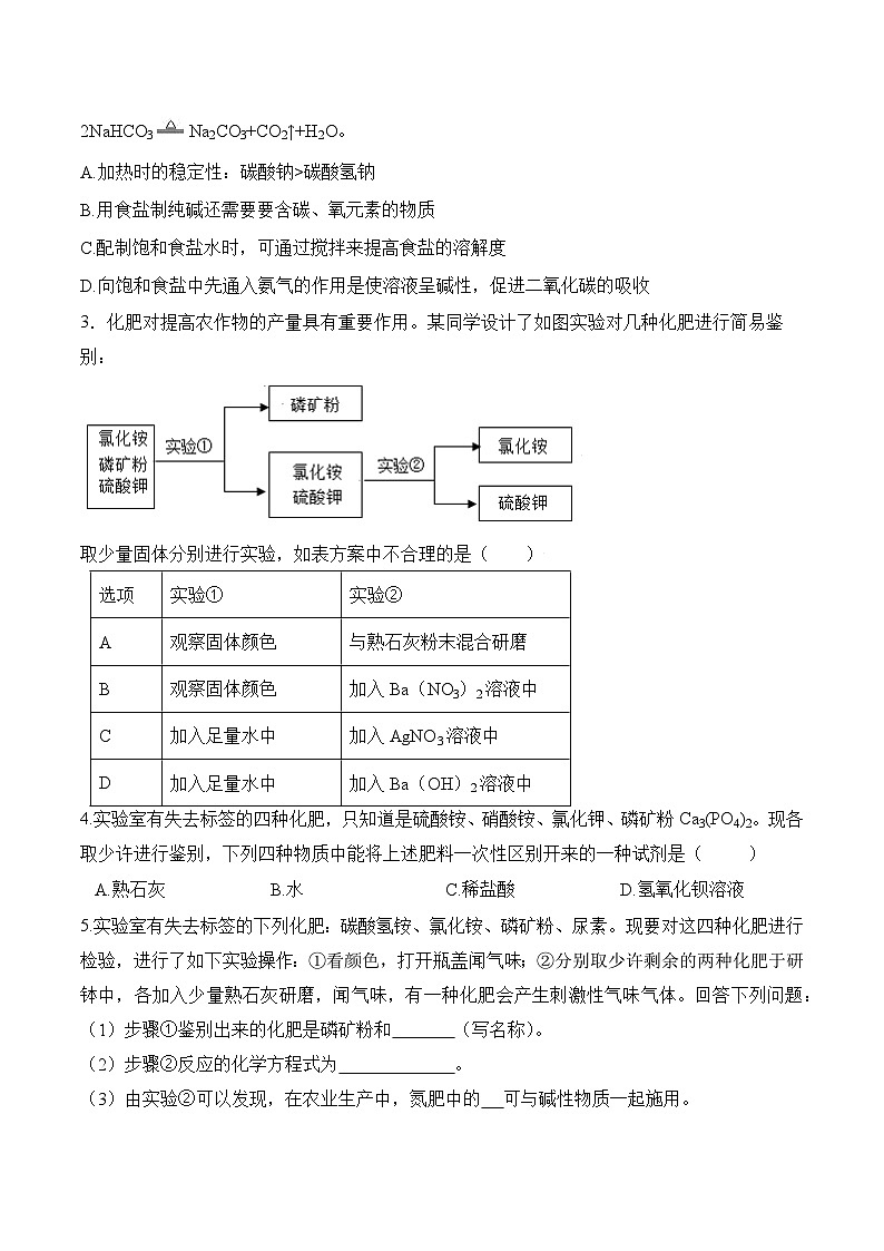 人教版化学九年级下册11.2《化学肥料》第二课时 课件+教案+导学案+分层练习（含答案解析）03