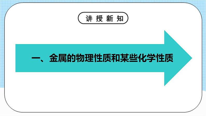 人教版化学九年级下册 第8单元 实验活动4 金属的物理性质和某些化学性质课件06