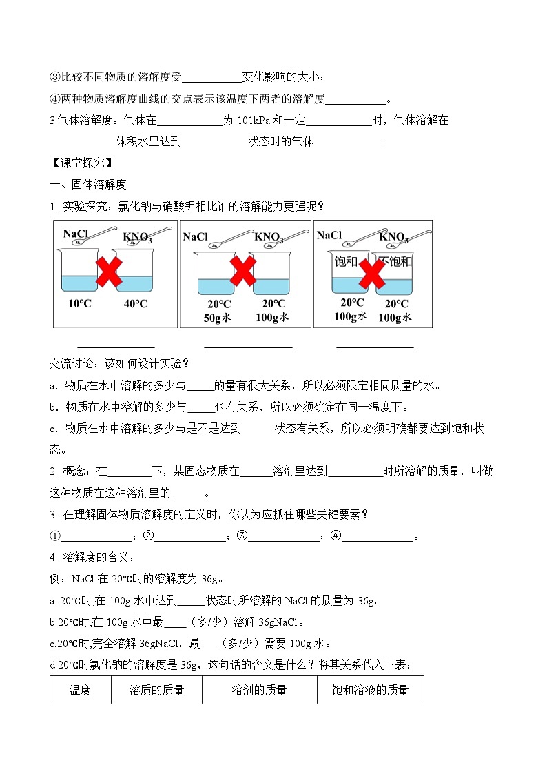 人教版化学九年级下册9.2《溶解度》第二课时 课件+教案+导学案+分层练习（含答案解析）02