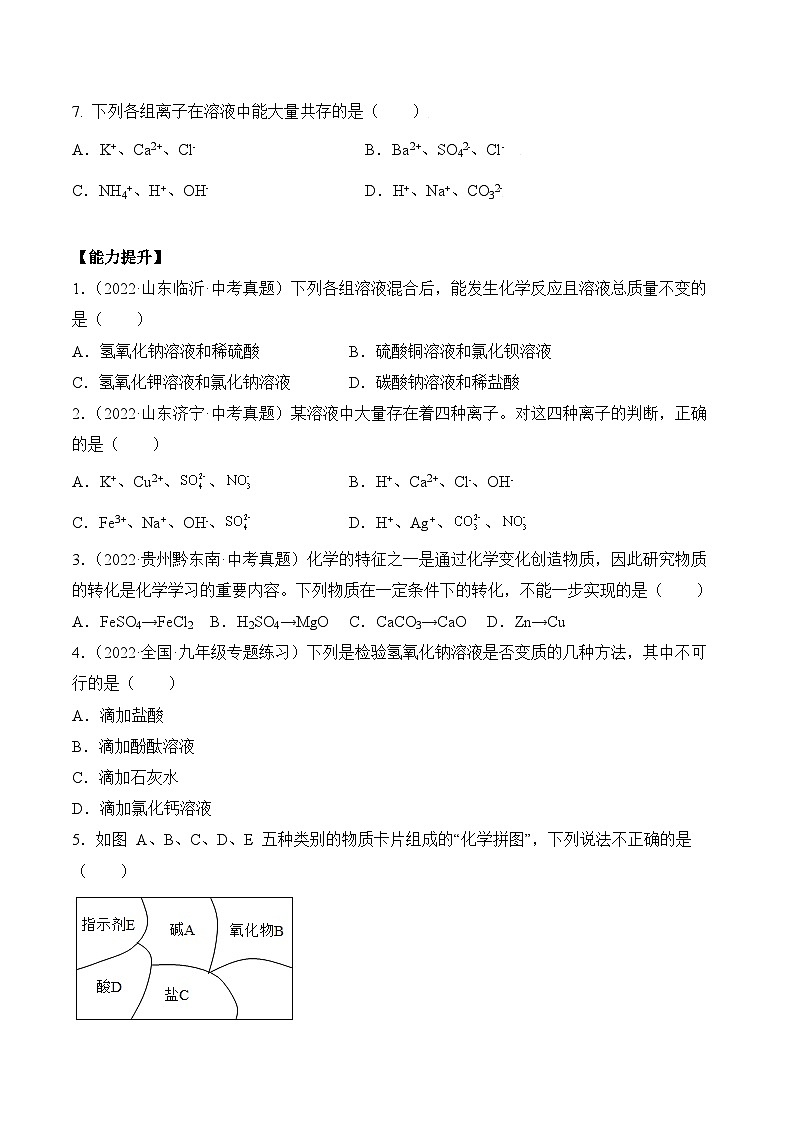 人教版化学九年级下册11.1《生活中常见的盐》第三课时  课件+教案+导学案+分层练习（含答案解析）02