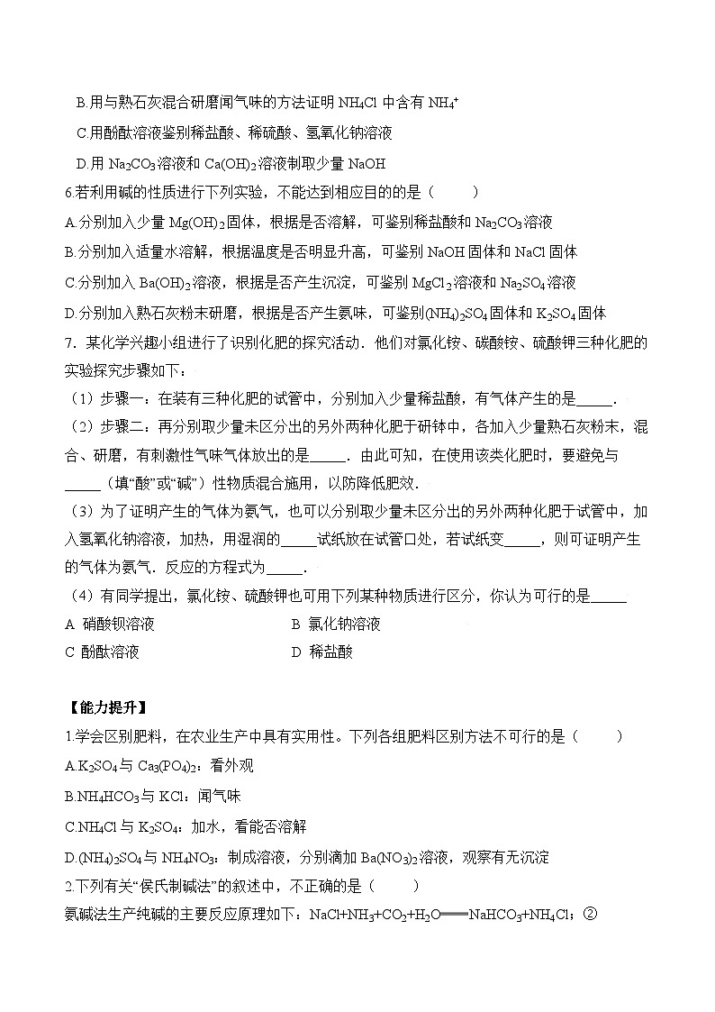 人教版化学九年级下册11.2《化学肥料》第二课时 课件+教案+导学案+分层练习（含答案解析）02