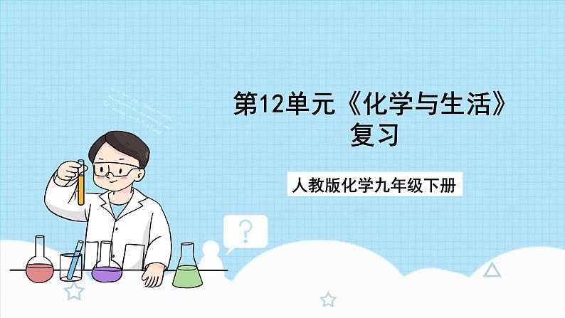 人教版化学九年级下册第12单元《化学与生活》复习课件+知识清单+单元测试（含答案解析）01