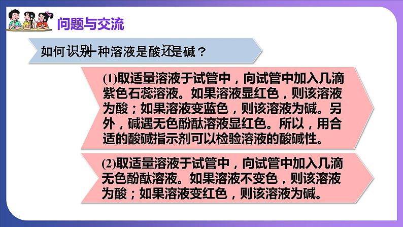 第十单元 酸和碱  实验活动七  溶液酸碱性的检验 课件---2023-2024学年九年级化学人教版下册07