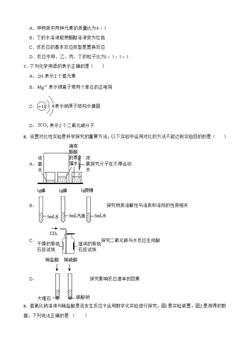 陕西省西安2024年中考化学模拟试题附答案第2页