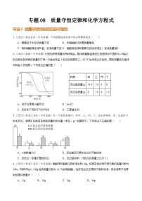 2024年中考化学真题分项汇编（全国通用）专题08 质量守恒定律和化学方程式（第02期）（原卷版+解析）