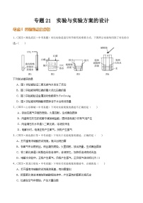 2024年中考化学真题分项汇编（全国通用）专题21 实验与实验方案的设计（第02期）（原卷版+解析）