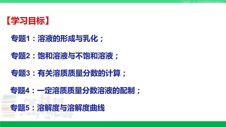 沪教版九年级化学下册同步精品 第6章 溶解现象（复习课件）第2页