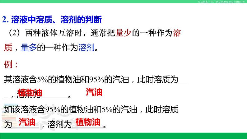 沪教版九年级化学下册同步精品 6.2 溶液组成的表示（第1课时）（课件）第7页