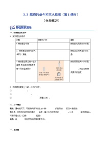 科粤版九年级上册第三章 维持生命之气——氧气3.3 燃烧条件与灭火原理精品第1课时达标测试