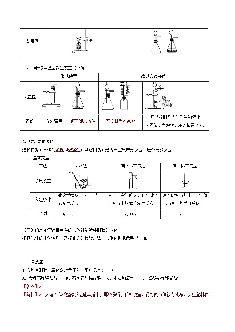 【同步练习】科粤版2012 初中化学九年级上册 5.3 二氧化碳的性质和制法（第2课时）（同步练习）（解析版）第2页