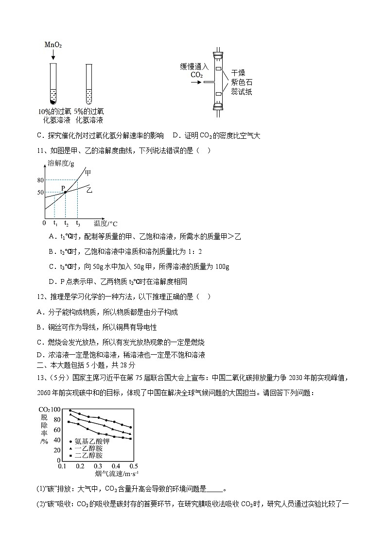 安徽省合肥市锦绣中学2023~2024学年九年级下学期化学开学考模拟题（二）第3页