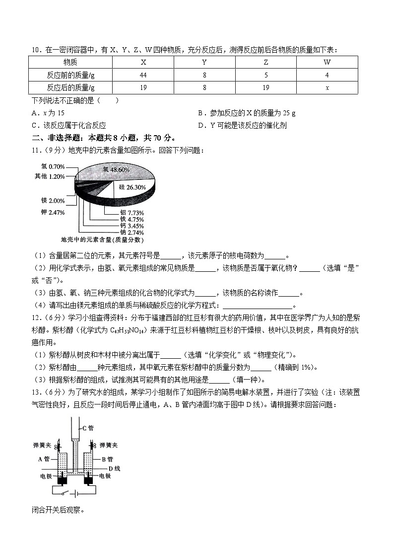 福建省莆田市城厢区2023-2024学年九年级上学期期末质量检测化学试卷第3页
