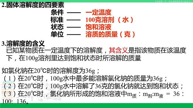 人教版九年级化学下册同步优质课件 第九单元 课题2 第二课时 溶解度（2）第3页