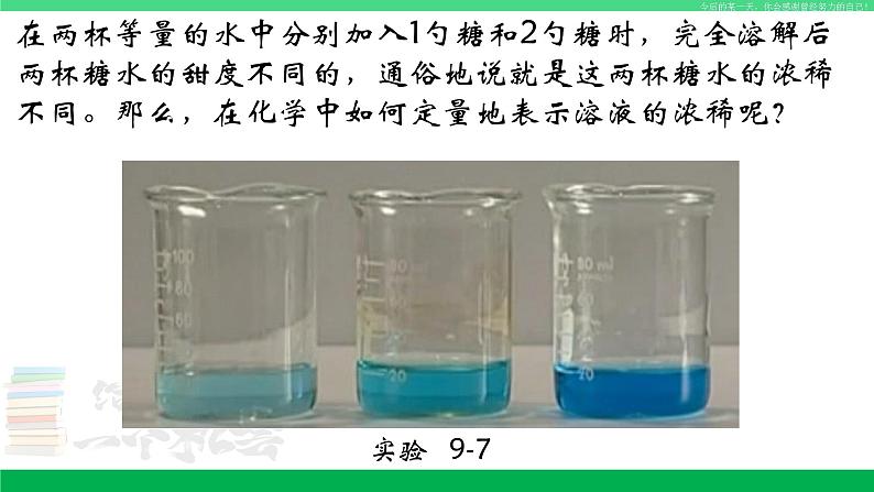 人教版九年级化学下册同步优质课件 第九单元 课题3 溶液的浓度02