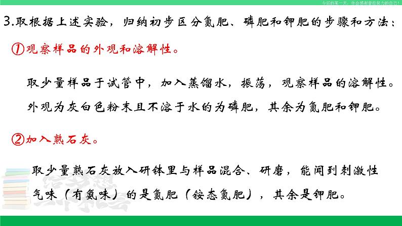 人教版九年级化学下册同步优质课件 第十一单元 课题2 化学肥料（第二课时）第6页