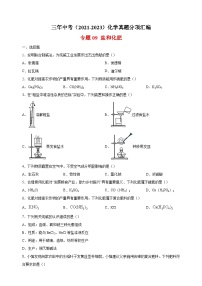 专题09 盐和化肥-三年中考（2021-2023）化学真题分项汇编（全国通用）