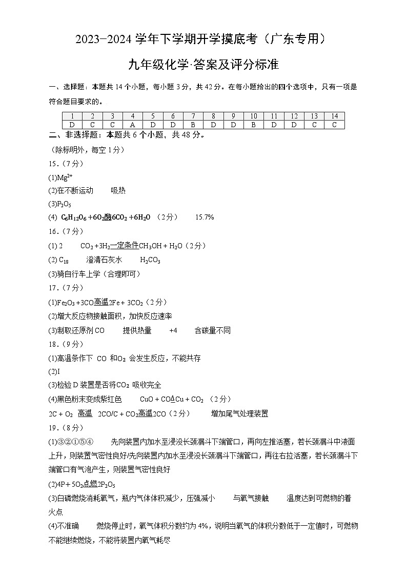 【开学摸底考试】九年级化学（广州专用，人教版1-8单元）-2023-2024学年初中下学期开学摸底考试卷.zip01