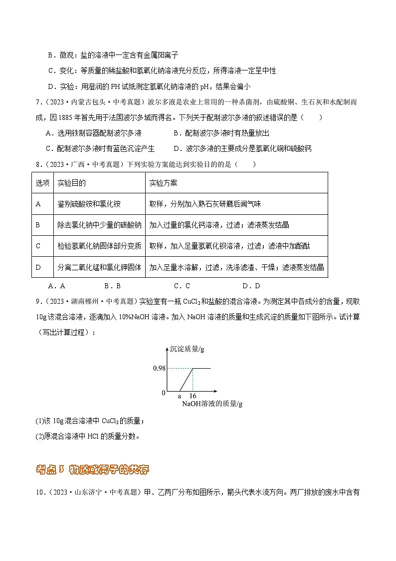 专题14 盐与化肥（第02期）-2023年中考化学真题分项汇编（全国通用）03