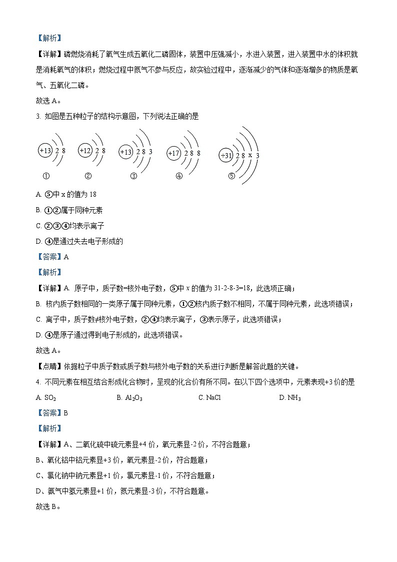 02，山西省忻州地区2023-2024学年九年级上学期期末双减效果展示理科综合试卷-初中化学第2页