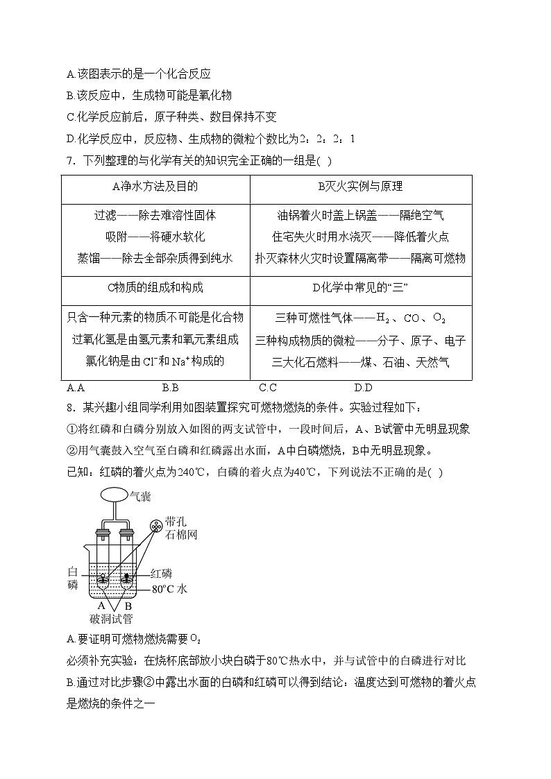 湖北省云梦县部分学校2024届九年级上学期12月月考化学试卷(含答案)第3页