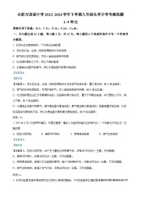 68，安徽省合肥市西递中学2023~2024学年九年级下学期化学开学考模拟试题