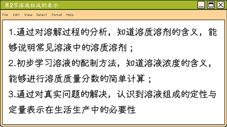 沪教化学九年级下册 6.2溶液组成的表示 PPT课件第2页